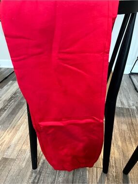 The Bar Red Elastic Waist Joggers